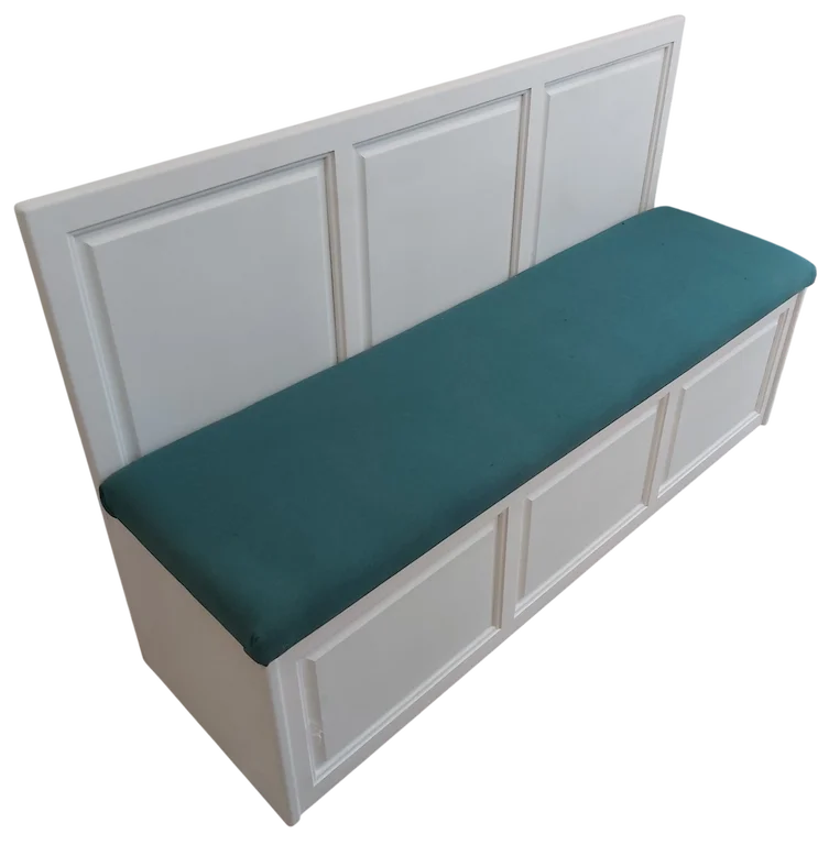 Chest bench with high angled back